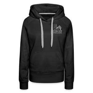 Frauen Premium Hoodie - Schwarz