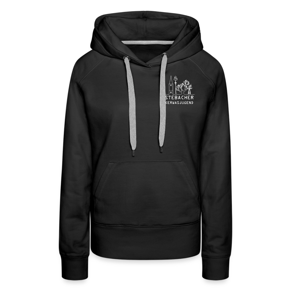 Frauen Premium Hoodie - Schwarz