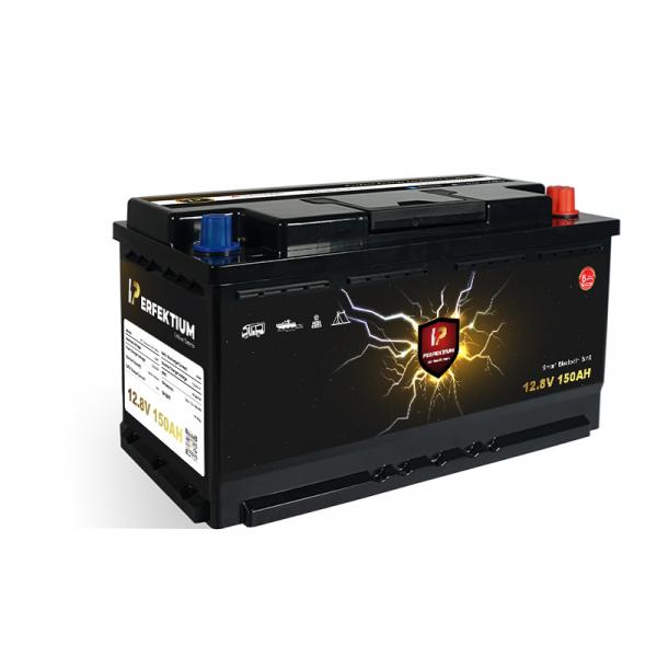 150Ah LiFePo4 12V / 150 Ah Batterie Lithium Akku mit BMS und Heizfolie - 6 Jahre Garantie