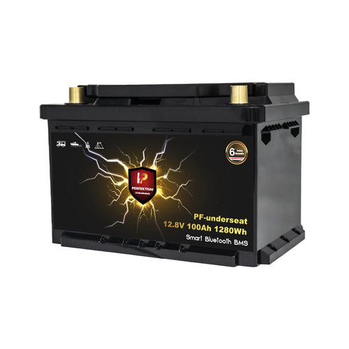 100Ah LiFePo4 12V / 100 Ah Batterie Lithium Akku mit BMS und Heizfolie - 6 Jahre Garantie